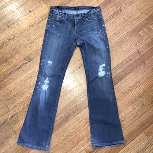 Citizens of humanity distressed low rise bootcut Kelly jeans size 28